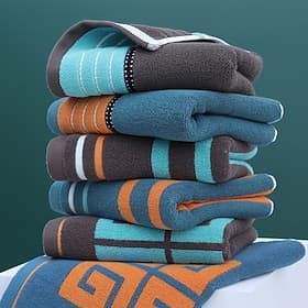 Serviettes en coton épaisses pour hommes, serviettes très absorbantes pour salles de bains, gymnases, hôtels et spas, serviette de bain de couleur unie
