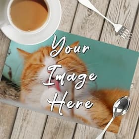 Personalized Tablemat Customized Placemats 1PC/2PCS/4PCS, Design Your Own Pattern Placemats for Dining Table,12x18inch Decorative Table Mats,Dining Table Deco
