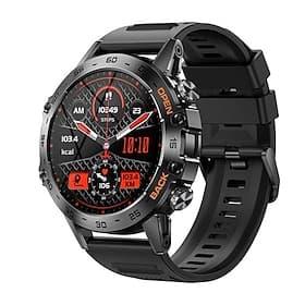 K52 Smartwatch 1.39 Zoll Smartwatch Fitnessuhr Bluetooth Schrittzähler Anruferinnerung Aktivitäts-Tracker Kompatibel mit Android iOS Unisex Langer Standby Frei