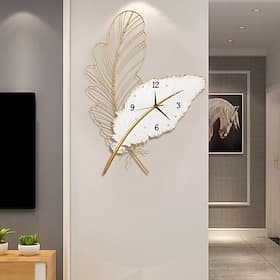 Feder Wanduhr Wohnzimmer hängende Wanduhr Haushalt TV Wand dekorative Uhr 78 55 cm