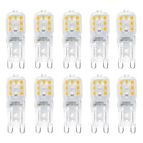 10 Stück dimmbare, superhelle G9-LED-Glühbirne, 3 W, 220 V, 2835, kaltweiß/warmweiß, konstante Leistung, LED-Beleuchtung, G9-Glühbirnen