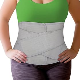 Abdominal Binder Post Surgery Tummy Tuck - Postpartum Belly Band Wrap Post C Section Belly Binder Recovery Stomach Compression Hernia Belt For Men amp Women A