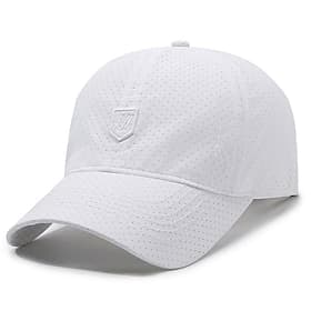 Homens Boné de beisebol Chapéu de sol Chapéu de caminhoneiro Preto Branco Poliéster Moda Casual Rua Diário Tecido Ajustável Filtro Solar Respirável Secagem Ráp