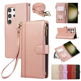 Handy Hülle Handyhüllen Für Samsung Galaxy S26 Ultra Plus S25 S24 S23 S22 S23 FE S21 Ultra Plus S20 A55 5G A35 5G Brieftaschenhülle Mit Ständer Magnetisch Reis