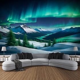 nature suspendus tapisserie mur art grande tapisserie décor mural photographie toile de fond couverture rideau maison chambre salon décoration nord lumière aur