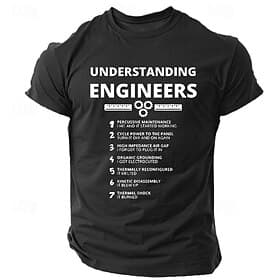 Camiseta divertida para hombres que entienden a los ingenieros Camiseta gráfica de humor laboral de manga corta