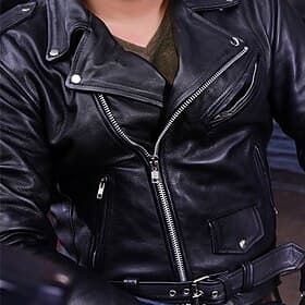 Men's Faux Leather Jacket Transition Jacket Biker Jacket Negan Leather Jacket Daily Vacation Windproof Warm Pocket Fall Winter Plain Fashion Classic Lapel Reg