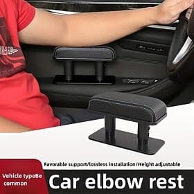 Tür pu leder armlehne ellenbogen einstellbar booster pad auto innen zubehör