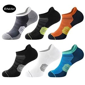 Men's 5 Pack Multi Packs Socks Ankle Socks Low Cut Socks Running Socks Casual Socks Black White Color Color Block Sports Outdoor Daily Vacation Basic Medium S