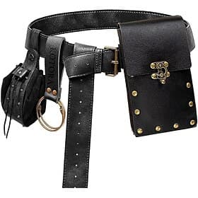 Mittelalterlich Renaissance Taillengürtel Kostüm Herren Damen Keltisch Vikinger Halloween Karneval Leistung LARP Erwachsene Gürtel Tasche Schwertscheide