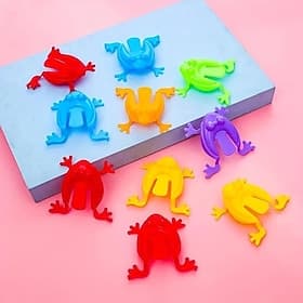 100 Stück hüpfende Frösche restless Spielzeuge neuartige Spielzeuge favorisiert für Partys kreative kleine Geschenke Feiertagsaccessoires Partybedarf Geburtsta