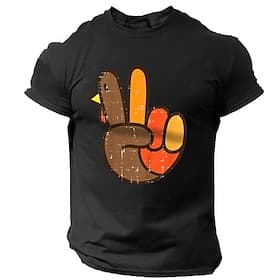 Per uomo Gallo Gesto Maglietta 100% Cotone Manica Corta Grafico Camicia Nero Rosso Grigio scuro Maglietta comoda Vacanza Streetwear Abbigliamento di stilista