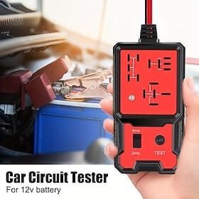 12V Automobile Relay Tester - Electronic Battery Generator Diagnostic Tool, Universal Check Analyzer