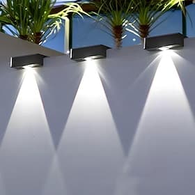 LED Außenwandleuchte Solarlampen Solarleuchte für Balkongeländer superhelle LED-Terrassen- und Zaunleuchten, wasserdichte Außen-Downlights, solarbetriebene Nac