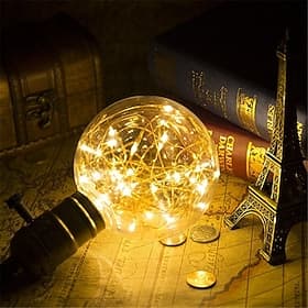 Warmweiß LED Globe Glühlampen E27 G95 1W 150lm Glühbirnen für Dekoration 85-265V 1/2 Stück