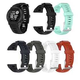 Bracelet de Montre pour Garmin Instinct de Garmin Silicone Remplacement Sangle Ajustable Bracelet Sport Bracelet