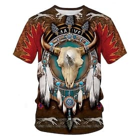T-shirt Anime 3D Rétro Vintage Tee-shirt Rétro 3D Couleur mixte pour Homme Unisexe Adulte Impression 3D pour Carnaval