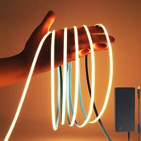 24V COB LED Lichtband 4-10m ultra schmal 5mm 3000K 4000K 6000K LED Band CRI90 kein dunkler Bereich dimmbar flexibel und zuschneidbar LED Band geeignet für Inne