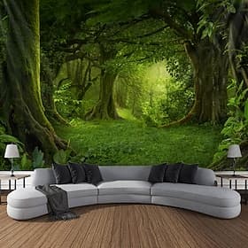 Landscape Forest Hanging Tapestry Wall Art Large Tapestry Mural Decor Photograph Backdrop Blanket Curtain Home Bedroom Living Room Decoration