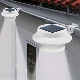 1pc Outdoor Solar Wandleuchte Traufe Lampe IP44 wasserdicht Nut Lampe Zaun Treppe Hof Garten Balkon Beleuchtung