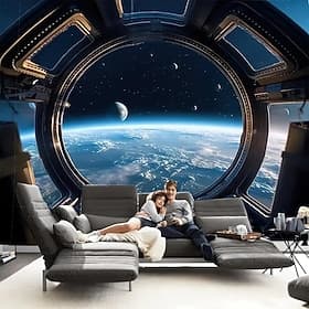 Planet Universe Hanging Tapestry Wall Art Large Tapestry Mural Decor Photograph Backdrop Blanket Curtain Home Bedroom Living Room Decoration