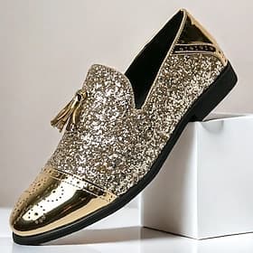 scarpe da ballo da uomo - mocassini slip-on in velluto blu testurizzato per un abbigliamento formale audace e alla moda