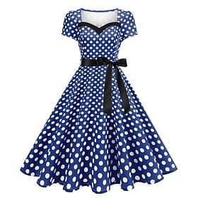 1950s Retro Vintage Rockabilly Dress Swing Dress Polka dots Fancy Dress Women's Carnival Masquerade Daily Wear Bachelorette Party Adults' Dress Homecoming Dres