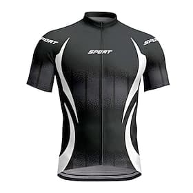 Homme Maillot de cyclisme Graphique Géométrique Manche Courte Cyclisme T-shirt Maillot Top avec 3 poches arrière Résistant aux UV Séchage Rapide Fermeture Écla