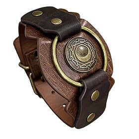 Rétro Vintage Médiéval Renaissance Bracelet Pirate Guerrier Chevalier Viking Déguisement Homme Pirate Halloween Carnaval Soirée Fête Adulte Bracelet