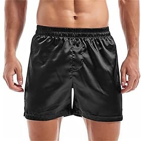 Herren 1 Stück Basic Slips Boxershorts Elastischer Bund 30% Baumwolle Atmungsaktiv Weich Bequem Einfach Mittlere Hüfthöhe Schwarz Weiß