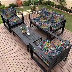 Outdoor Sofa Seat Cushion Cover Patio Funinture Cover Floral Yarn Dyed Microfiber Slipcovers