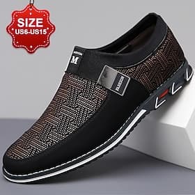 Men's Black Slip-On Sneakers with Textured Design – Comfortable Shoes for Casual and Everyday Wear
