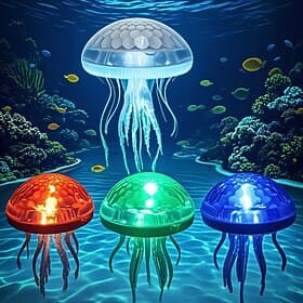 1 pc Outdoor Solar Quallen Lichter Garten Lichter Wasser Float Licht DIY Montage Pool Licht Pool Brunnen Licht Bunte Outdoor Party Atmosphäre Licht