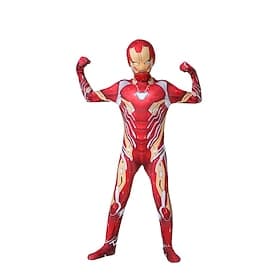 Superheld Overall Bodysuits Onesie-Kostüm Party Cosplay for Herren Jungen Kinder Erwachsene Halloween Karneval Leistung