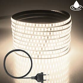 3M 5m 10m Bandes Lumineuses LED Flexibles 1200 LED 2835 SMD 8 mm 1Set Support de montage 1 jeu Blanc Froid Rouge Bleu Bandes lumineuses LED Intérieur Soirée Ex