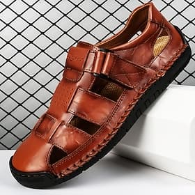Herrensandalen – stylische Kunstlederriemen, perfekt für legere Anlässe und Stadterkundungen