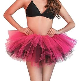 Costume élégant Tutu Jupe en tulle Rétro Vintage Années 1980 Adulte Femmes Halloween Carnaval Soirée Performance Se déguiser