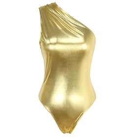 Retro Vintage 1980er Rave One Piece Bodysuits Disco Kostüm Damen Halloween Karneval Musikfestival Pride Parade Pride-Monat Erwachsene Trikot / Einteiler Sommer