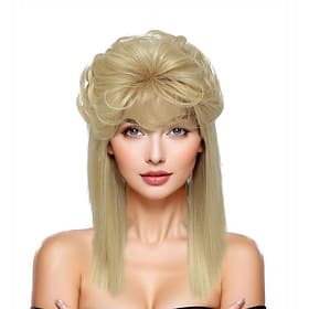 Perruque mulet pour femme, accessoire de déguisement, style années 80/90, idéal pour Halloween