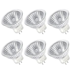 MR16 Halogen Bulb 12V 35W 50W Dimmable GU5.3 Bi-pin Base Spotlight MR16 Bulbs with Clear Glass Cover for Landscape Lights Track Lights Fiber Optics 2700K Warm