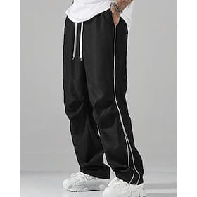 Herren Sporthose Hose Freizeithose Tasche Kordelzug Elastischer Bund Einfach Komfort Sport im Freien Täglich Mode Lässig Schwarz Blau Mikroelastisch