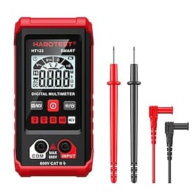 ht123 intelligentes Digitalmultimeter AC/DC Spannungswiderstand Durchgangsprüfung Elektrisches NCV-Multimeter mit Hintergrundbeleuchtung