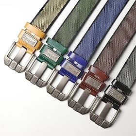 Men's Belt Automatic Buckle Quick-Release Nylon Core Alloy Durable Adjustable Plain Black Navy Blue Outdoor Daily Waist Belt