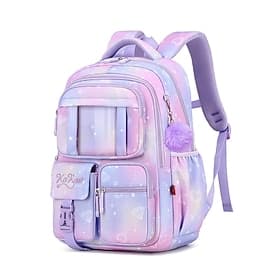 Zaino scolastico pastello per ragazze preadolescenti borsa per libri impermeabile di grande capacità con multi tasche per viaggi quotidiani a scuola elementare