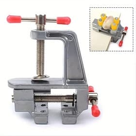 Versatile Compact Mini Bench Vise - Table Clamp for DIY Jewelry Watch Repair Hobby Crafts