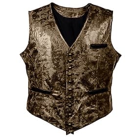 Rokoko Barock Viktorianisch Weste Westlicher Cowboy Einfarbig Kostüm Herren Karneval Karneval Veranstaltung / Fest Junggesellinnenabschiedsparty Erwachsene Wes
