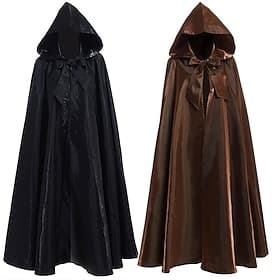 punkamp; gotico medievale 18° secolo 17° secolo mantello costume cosplay mantello strega peste medico uomo donna unisex halloween carnevale mascherata mantello
