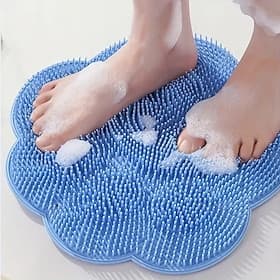 Silicone Shower Foot Back Scrub Pad – Non-Slip, Easy-to-Clean Exfoliating Relaxing Bathroom Massage Mat