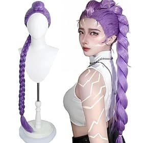 Perruques de cosplay inspirées des idoles coréennes, perruques de costume de pop star, accessoires d'anime d'Halloween pour adultes, accessoires pour femmes et