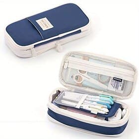 Big Capacity Pencil Pen Case Office College School Large Storage High Capacity Bag Pouch Holder Box